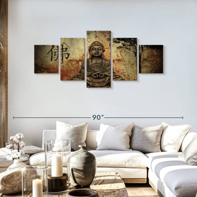 Ensemble de 5 pièces Bouddha