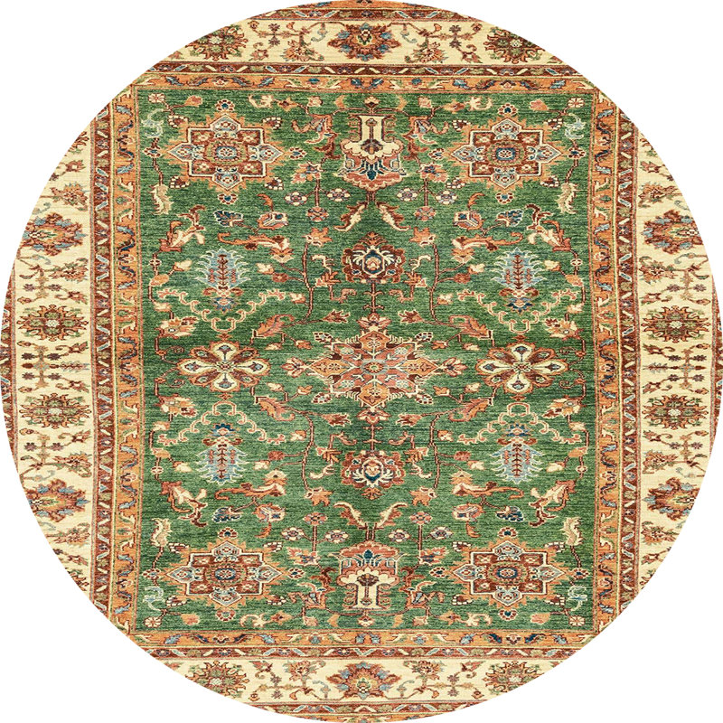 Abstract Indoor Rug, Round 8'