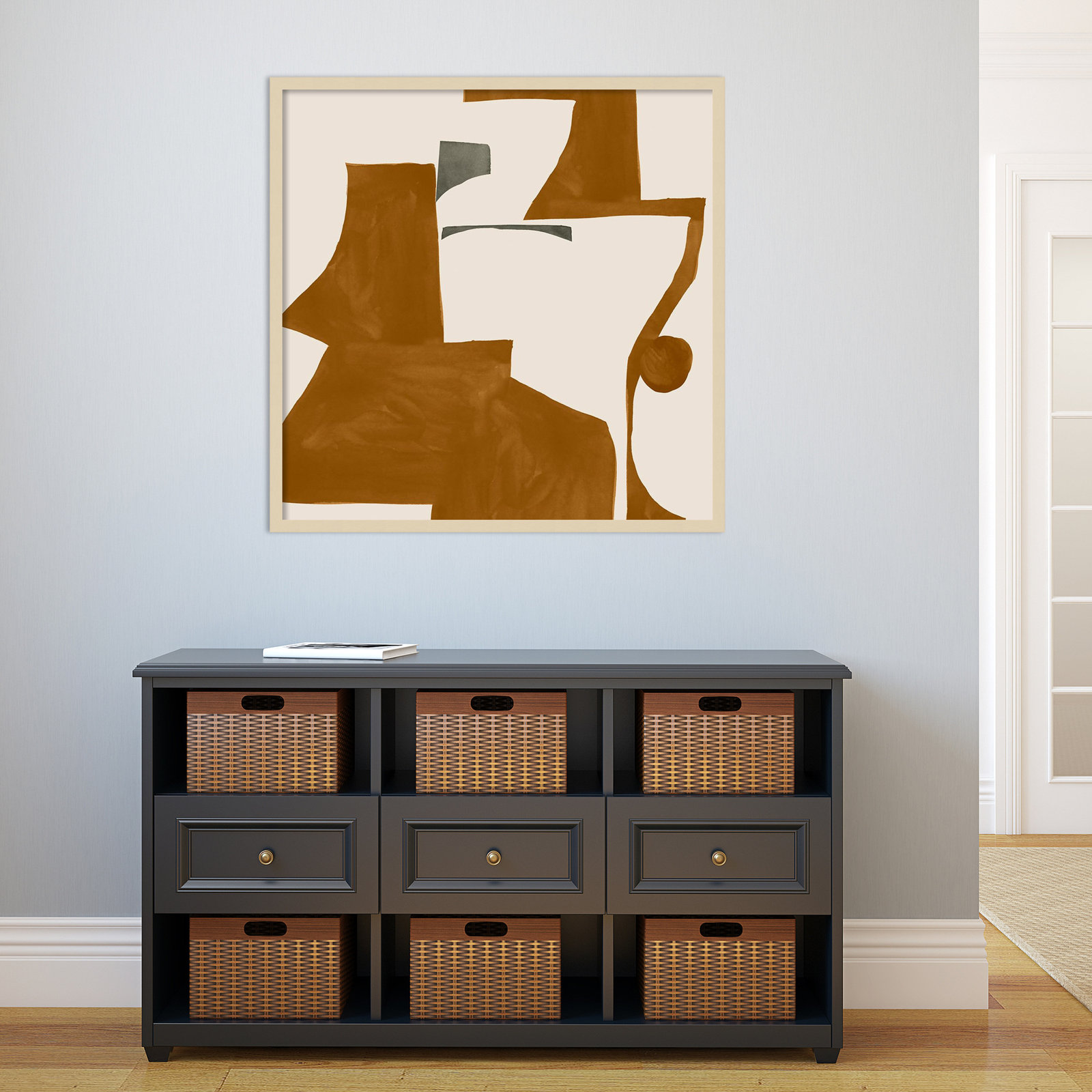 Forecast I Print by Sozi, Brown, 33" H x 33" W x 1" D