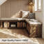 Banc de coin en L pour chaussures avec coussin-1062605411