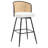Cane Back Swivel Upholstered  Stool-1335810502-1335810501