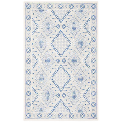 Micro-Loop Hand Tufted Wool Southwestern Rug