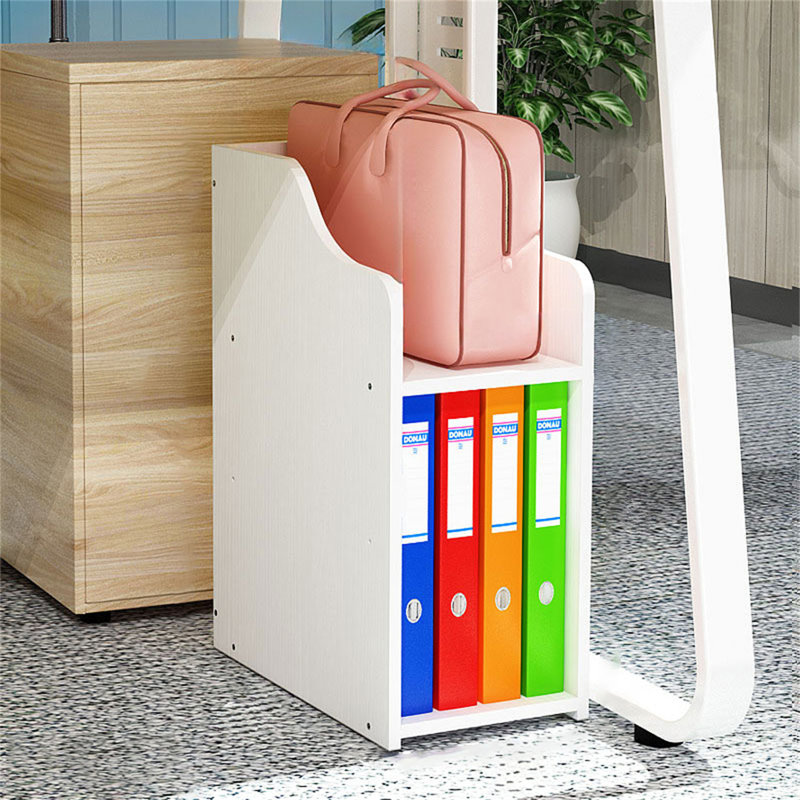 Classeur en bois manufacturé Narma, Blanc