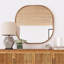 Miroir carré en bois massif Minta