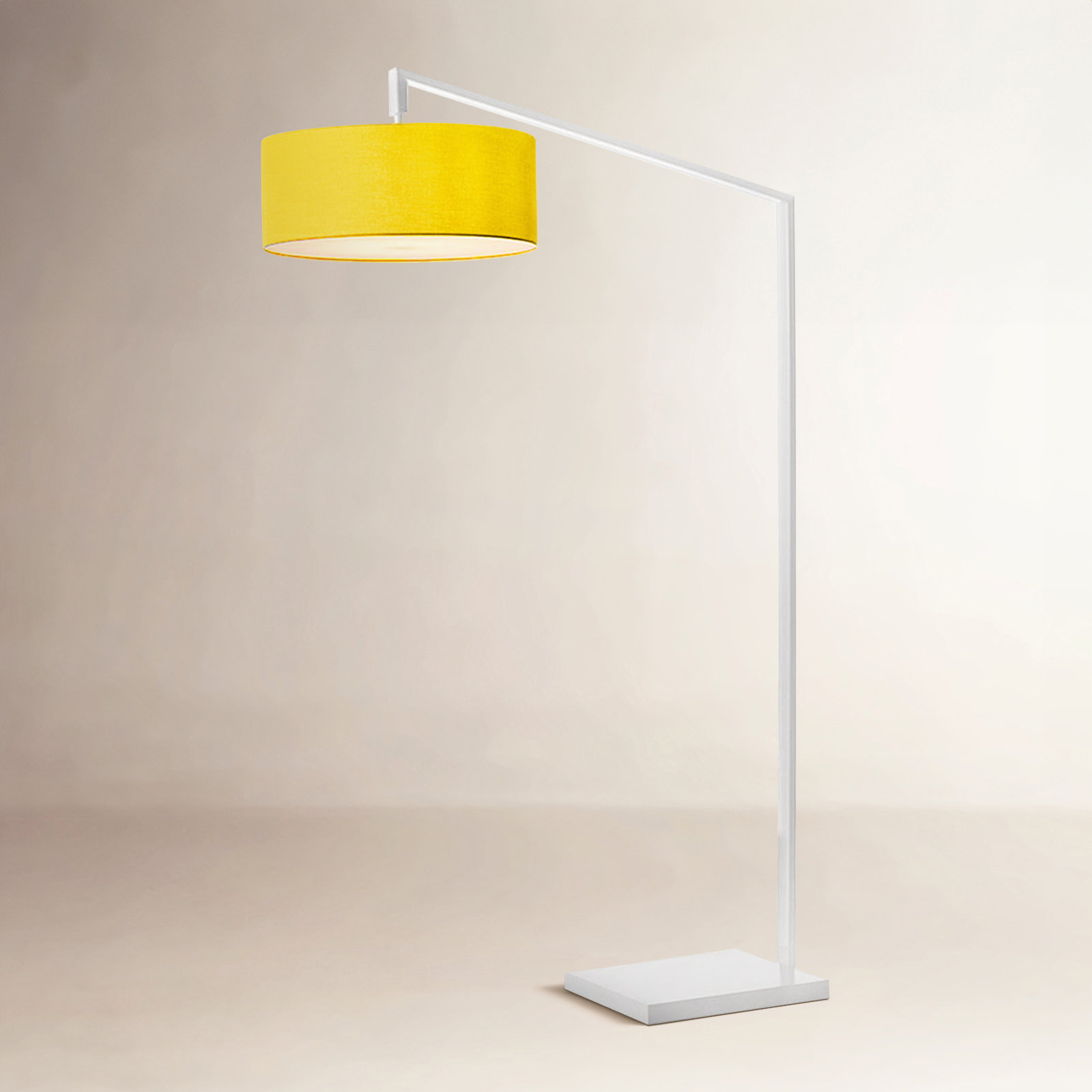 Stretch 75" Dimmable Floor Lamp, Mustard