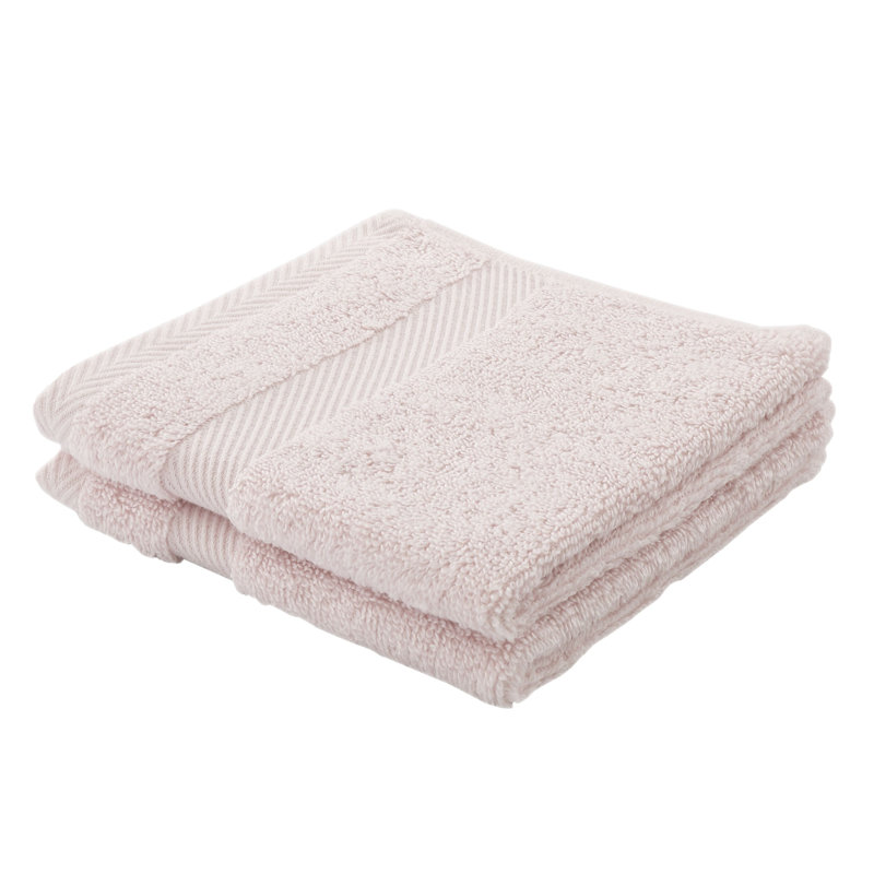 Silk Cotton Blend Towel, Blush