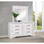 Commode 6 tiroirs avec miroir Rhonda