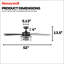 Ventilateur de plafond 52 po avec lumières DEL et télécommande Carnegie-912187704