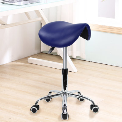 Adjustable Height Ergonomic Lab Stool with Wheels