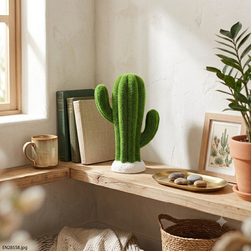 Porcelain Cactus Decoration