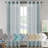 Hywell Soft Linen Plaid Semi-Sheer Grommet Curtain Panels-429486275-429486273