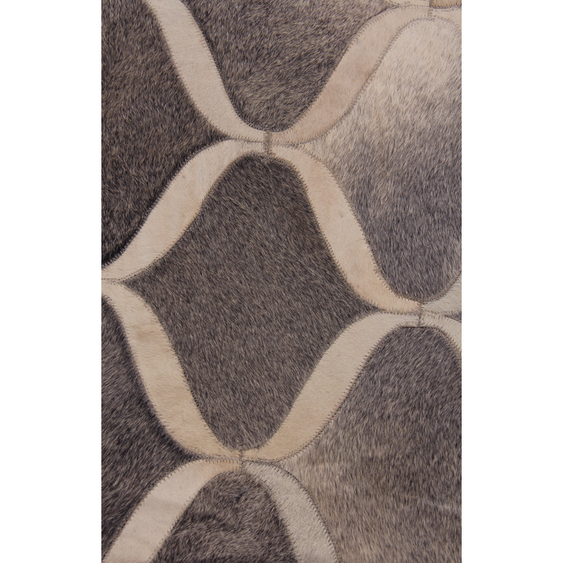 Natural Hide Cowhide Geometric Area Rug