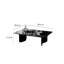 Table basse rectangulaire en marbre de style luxueux