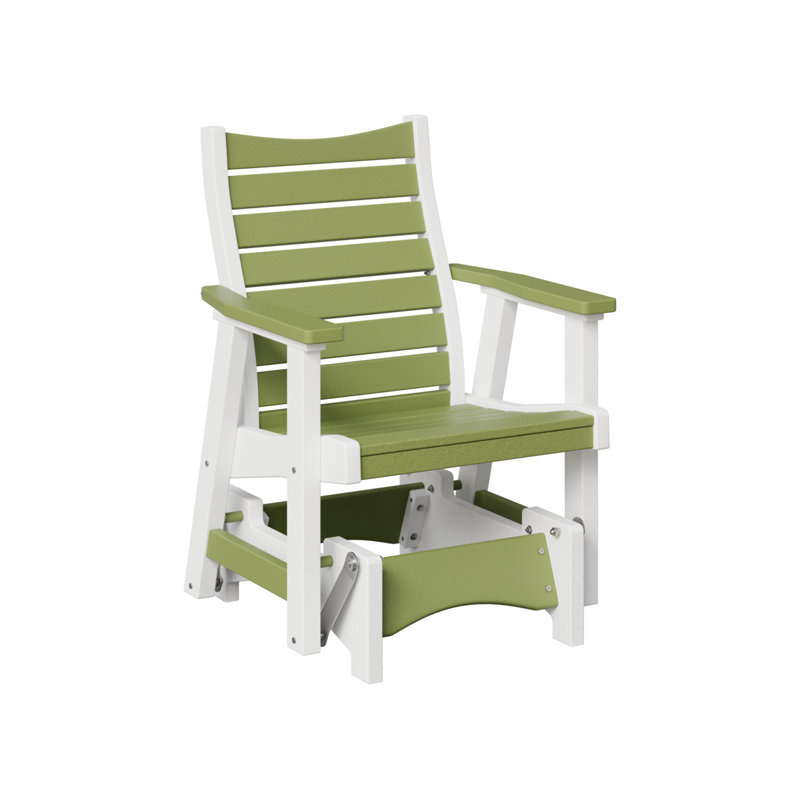 Fauteuil oscillant simple Berlin Gardens Bristol, Vert kiwi / blanc