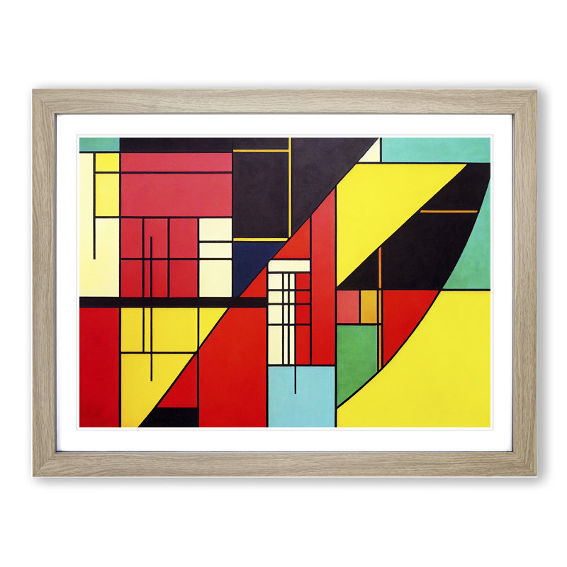Grand Modern 1 Piece Single Picture Frame and Floater Frame Wall Art, 25cm H x 34cm W, Oak