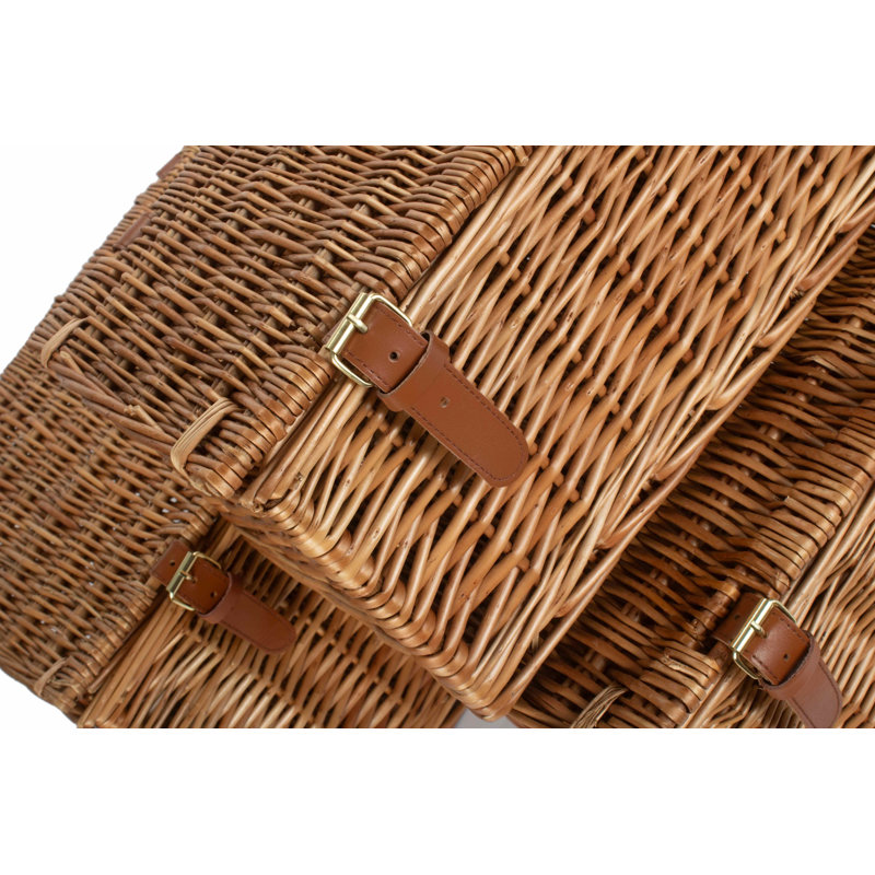 Fleur De Lis Living 3 Piece Wicker Storage Hamper Basket Set 