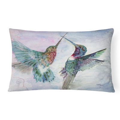 Hummingbird Combat Fabric Indoor/Outdoor Throw Pillow