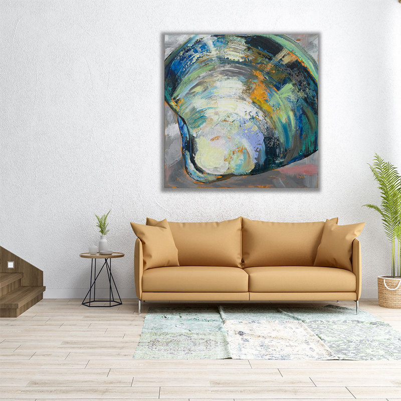 Clamshell Two - Canvas Print Wall Art, 12" H x 12" W