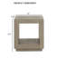 Table de bout carrée 1Pc