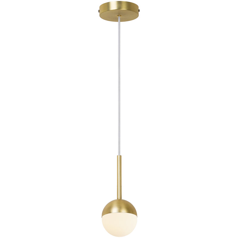 Contina 1 - Light Sphere Pendant, Brass
