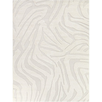 Tapis texturé à motif abstrait crème Wyon