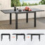 Aiden Powder Coated Steel Dining Table