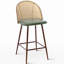 Tabouret de comptoir 25,6 po Cassadra-1843430613