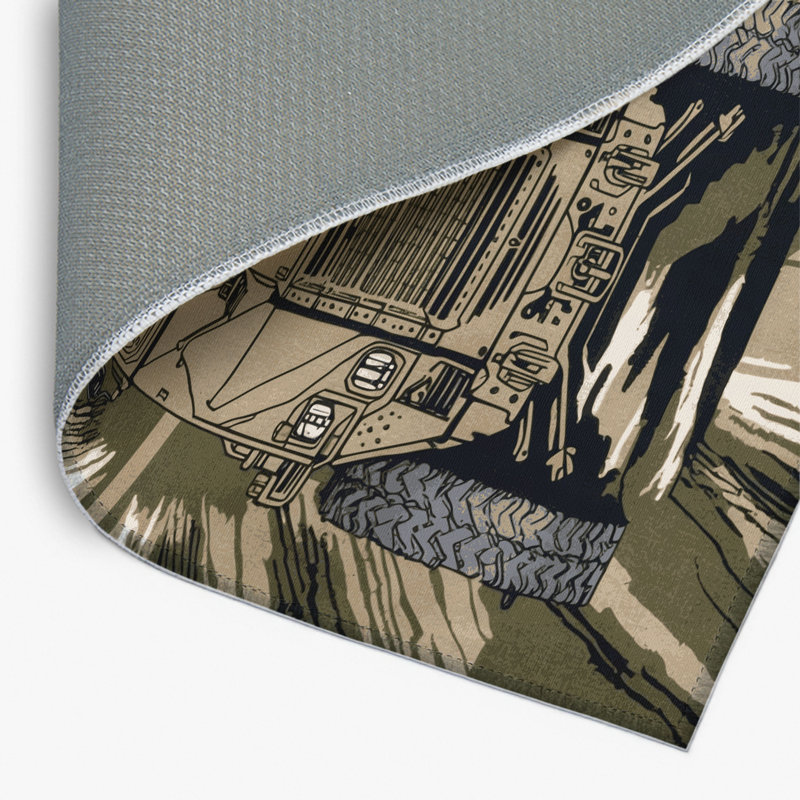 Tapis intérieur et extérieur brun Transport, Rectangulaire 8 pi x 10 pi