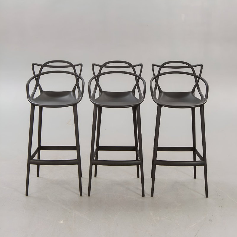 Tabouret de comptoir Cristobal Croza, Noir
