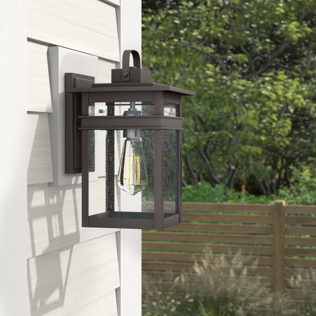 1 - Bulb 9.45" H Outdoor Wall Lantern Red Barrel Studio® Fixture 