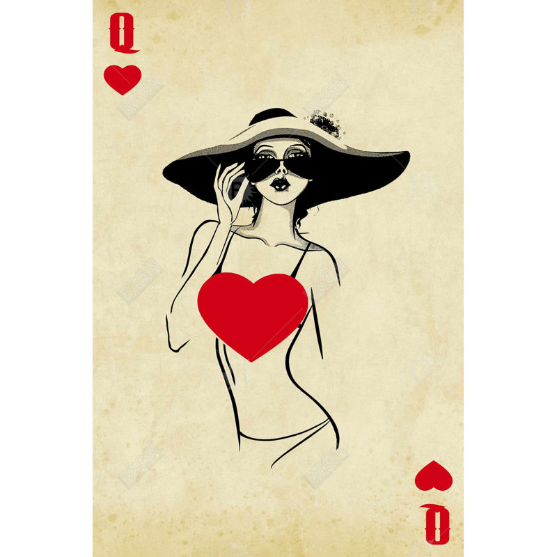 «Queen Of Hearts» sur toile