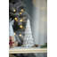 Glass Cone Tree With Light - Set of 3 - 3.5" x 3.5" x 8.3" - Cream