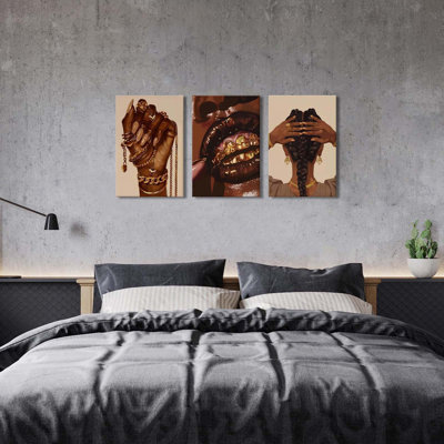 3 Piece Wrapped Canvas Wall Art