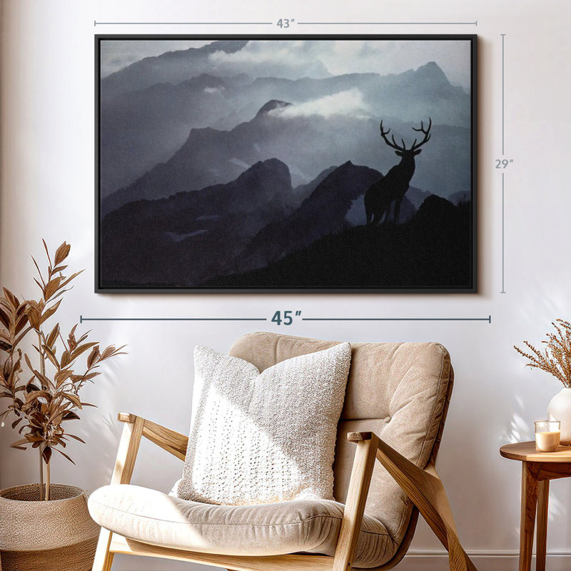 Animal «Elk Summit Wall Art», H 29 po x l 43 po