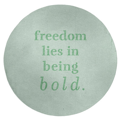 Quotes Chenille Indoor Rug