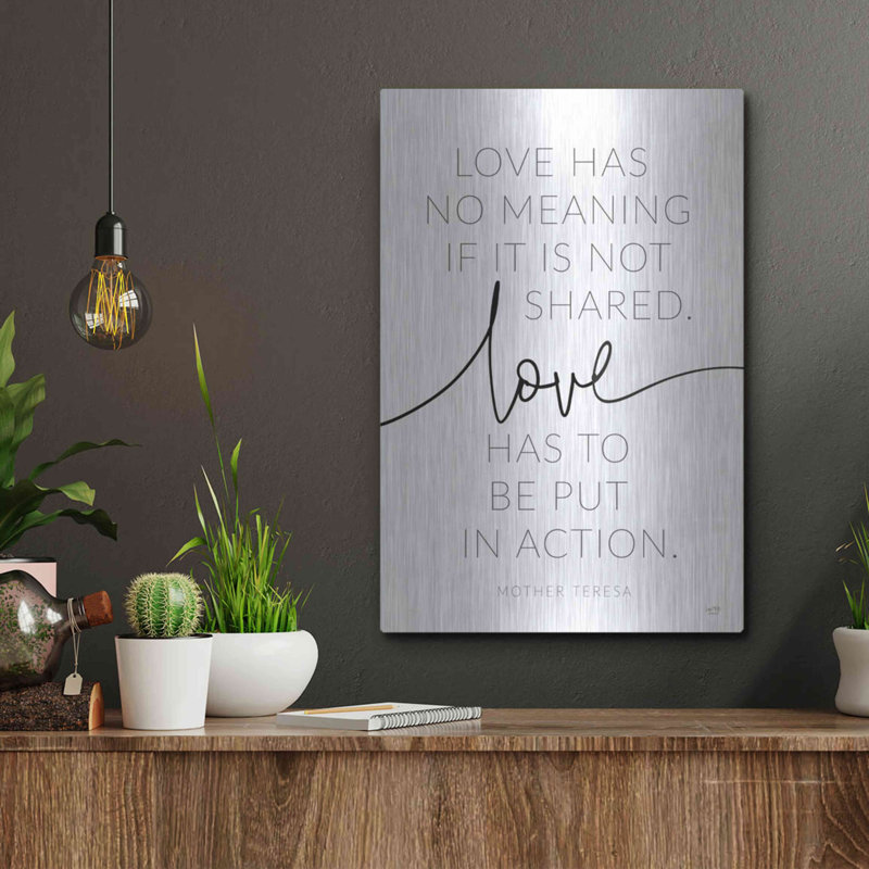 «Love» par Lux + Me, art mural, H 16 po x l 12 po