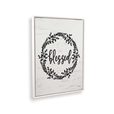 Blessed Wreath by Lettered & Lined Art Print