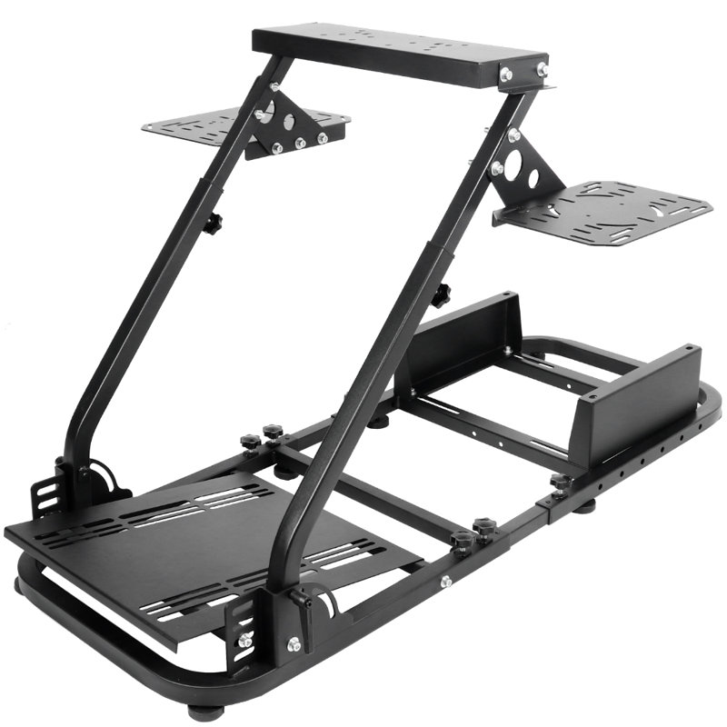 Flight Game Mount & Racing Simulator Stand Fit Logitech Thrustmaster Saitek Honeycomb, Steering Wheel Pedal Shifter Flight Simulator Seat Joystick Keyboard Not Included