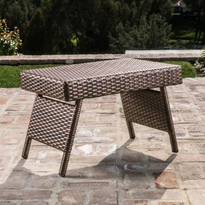 Fausse table avec cadre en fer - P 16 po x l 24 po H 15,75 po, fabriquée à la main, aucune table de chevet requise, fabriquée à la main