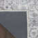 Oriental Machine Washable Polyester/Cotton Area Rug in Gray/Ivory