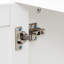 Armoire mm avec porte en rotin et 3 tiroirs