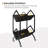 2-Tier Rolling Vinyl Record Holder With Dividers, 160-200 LP Retro Style Display Rack, Quick Assembly Storage For Albums, Magazines And Books-1577766310