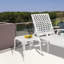 Petite table de bout d'extérieur en métal pour terrasse, piscine, porche ou jardin-511550238