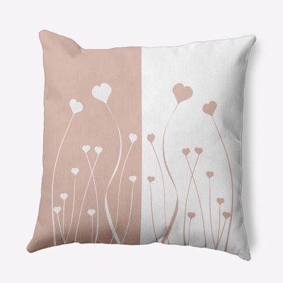Floral Outdoor Reversible Throw Pillow