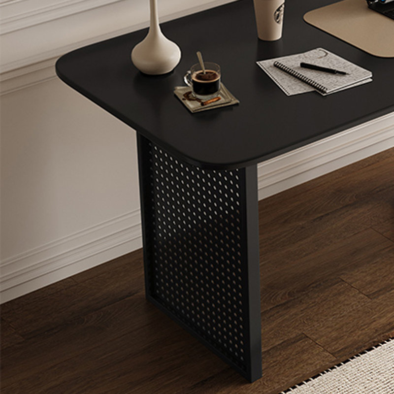 tabletop metal legs storage writing desk, 29.52" H x 55.11" W x 23.62" D