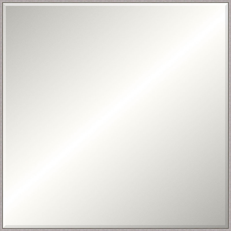 Floater 4 Solid Wood Beveled Mirror, Square, 49.5" x 49.5"