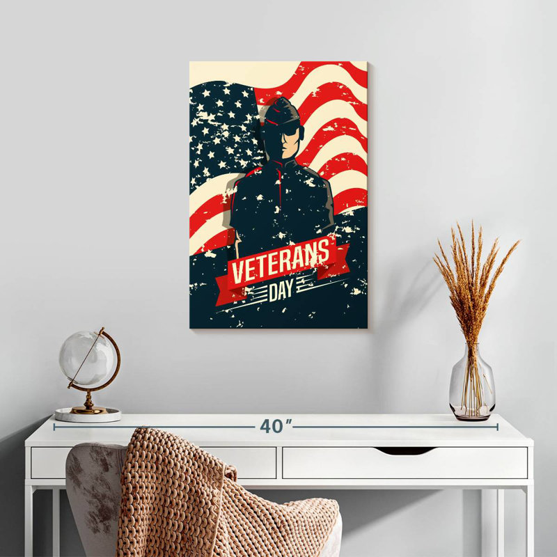 Patriotisme de Lelend, H 24 po x l 16 po