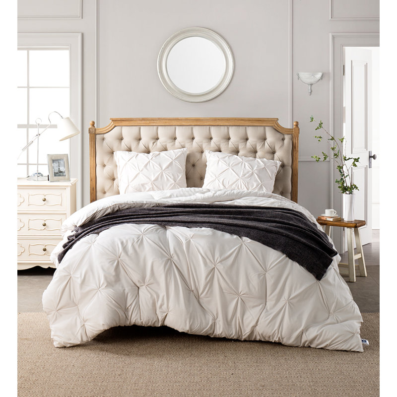 Microfiber / Polyester Comforter, Full XL Comforter + 2 Shams, Off White