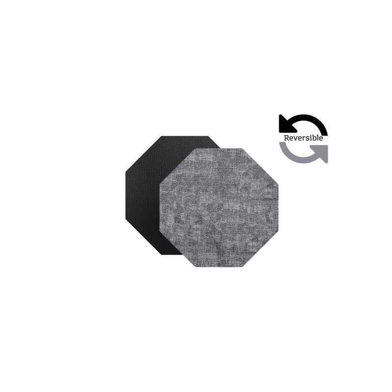 Napperon 15 "Tymell, Gris / noir