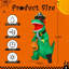 Gonflable pirate dinosaure